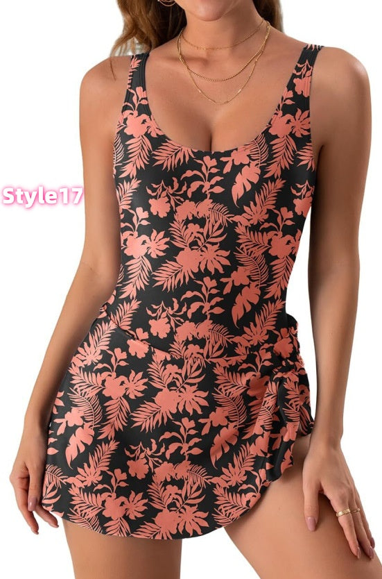💥Limited Time 🩱Skirted One Piece Swimsuit Dress(3)🌞🌊