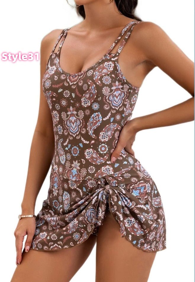 💥Limited Time 🩱Skirted One Piece Swimsuit Dress(3)🌞🌊