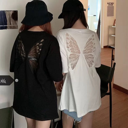 Butterfly Backless Shirt
