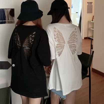 Butterfly Backless Shirt