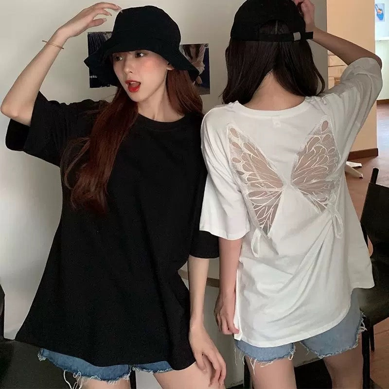 Butterfly Backless Shirt