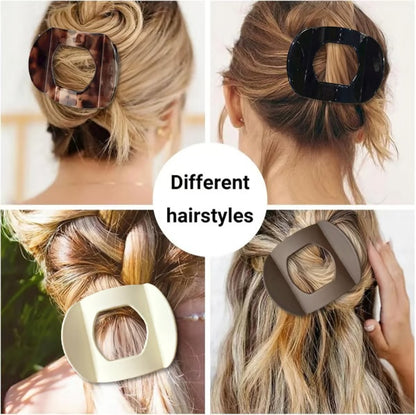 🎁Last Day 💖Casual Versatile Solid Colour Lay Flat Hair Clip