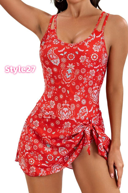 💥Limited Time  🩱Skirted One Piece Swimsuit Dress(2)🌞🌊