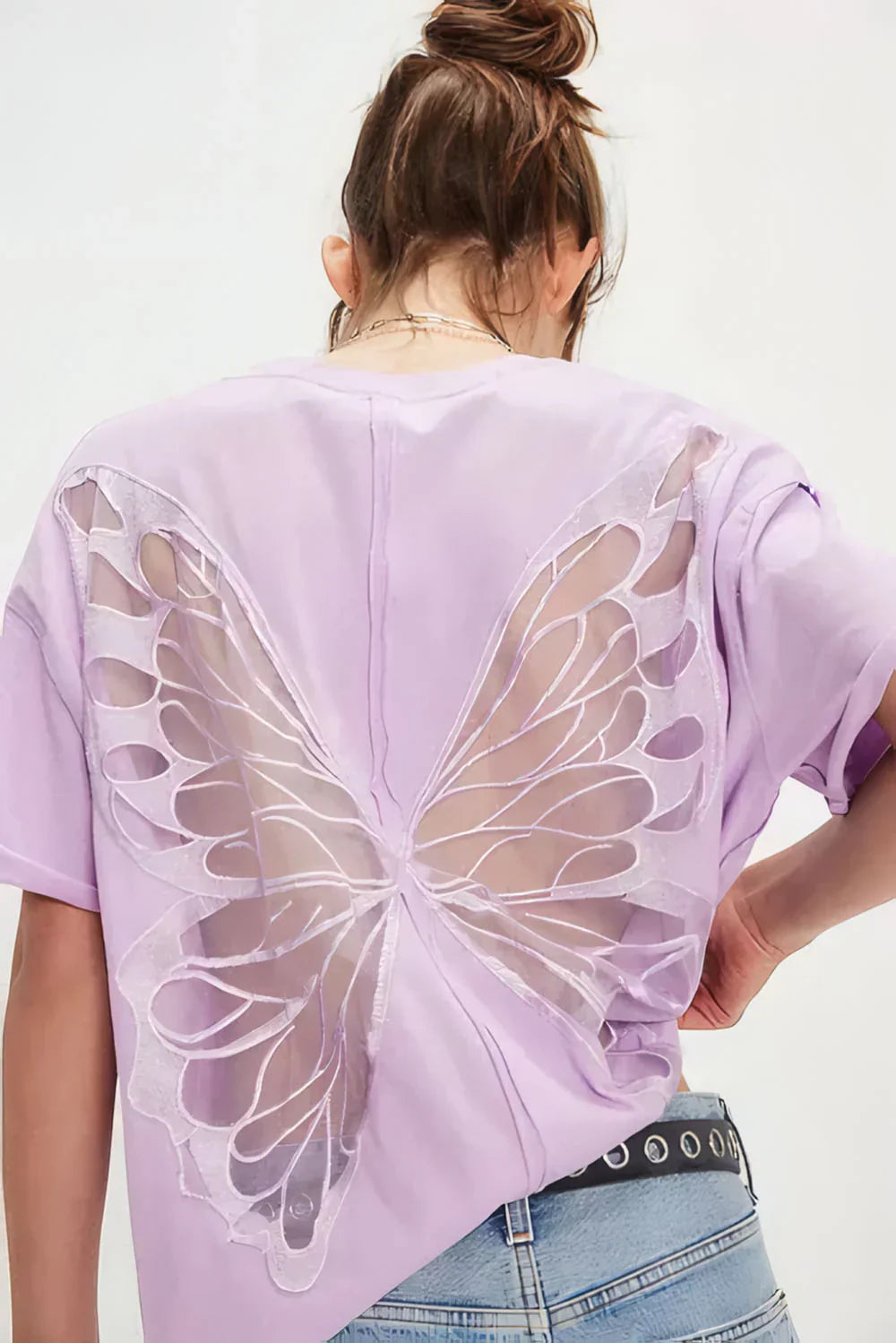 Butterfly Backless Shirt