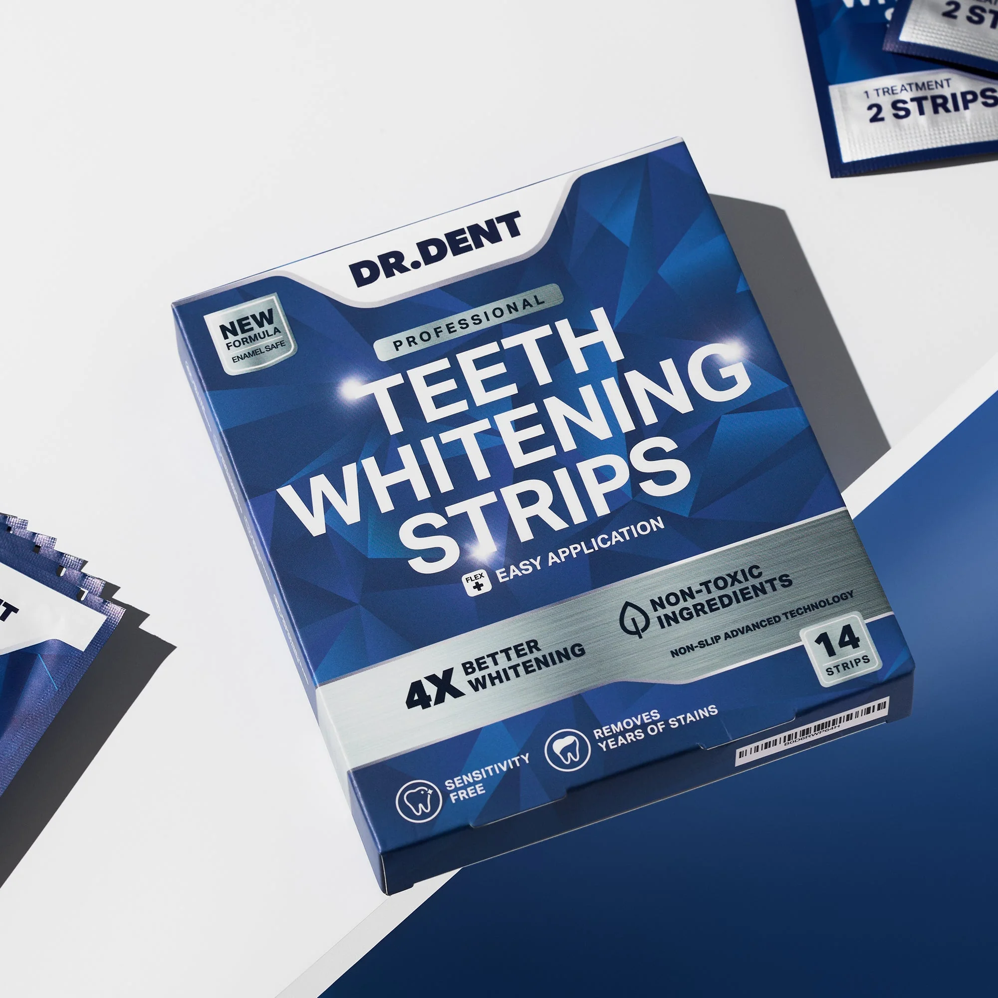 Dr Dent Teeth Whitening Strips (7x pairs per pack) - Image 4
